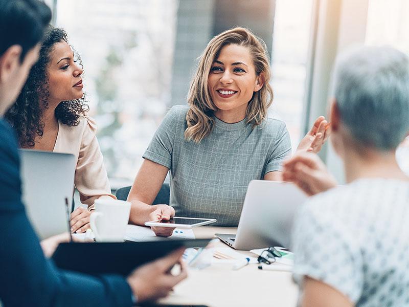 Woman at Meeting